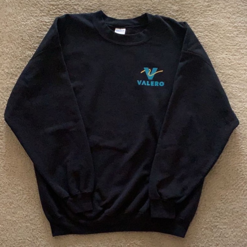 Vintage Black Valero Crewneck